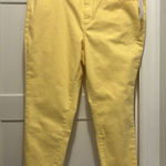 Talbots New Slim Ankle Jeans Size 20WP Yellow Preppy Casual Teacher Vacay Resort Photo 0