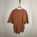 Z Supply  Zephyr Gauze Romper‎ In Vintage Brown Photo 4