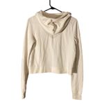 Hollister Cream Off White Long Sleeve Hooded Full Zip Sweatshirt Jacket Women SM Photo 1