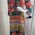 Farm Rio  Rosario Maxi Dress Bell Sleeves Festival S Boho Cottage Photo 1