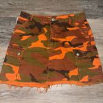 Urban Outfitters  Orange Camo Skirt Photo 0