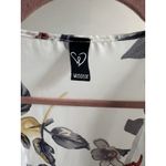 Windsor White Floral Kimono Robe Loungewear Open Front Size XL Photo 2