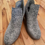 Toms EEUC  Marta Wedge Booties Dalmation Animal Print Suede Sz 9 Ortholite Photo 0