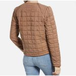 BLANK NYC Jacket Womens XS Brown Patch Pocket Quilted Zip Happy Camper Photo 10