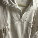 Old Navy New with tags White Half-Zip Pullover Sweatshirt s tall dynamic fleece  Photo 4