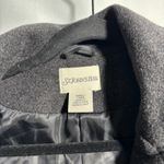 st. john's bay Women Small Charcoal Gray Hooded Wool Cashmere Blend Coat Jacket Photo 3