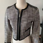 H&M  blazer short size 6 fancy trendy gray Photo 0