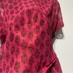 PINK - Victoria's Secret Victorias Secret Pink Paisley Sheer Pajama Set Top Shorts Sz Large Y2K Photo 3