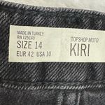 Topshop Bundle Summer Moto KIRI Black and Blue Jean Shorts with Distressed Hem Photo 4