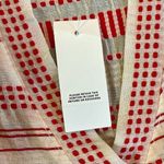 Lou & grey NWT Red Vastra Dobby Stripe Pullover V-neck Tunic Small Photo 8