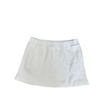 Aerie wonder mini skirt white pull on ribbed knit pockets stretch womens size XL Photo 2