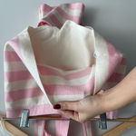 Edikted Pink and White Striped Tank Top and Skirt Set Photo 7