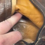 Fauzian Jeunesse vintage worn western cowboy mid calf gem stone embelished boots Brown Size 8 Photo 11