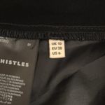 Whistles Jumpsuit Womens 6 Black Arabella Crepe Tie Crop Neutral Minimalist Photo 5