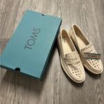 Toms  Cara Leather Embossed Platform Loafer Photo 1