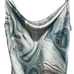 Know One Cares Marble Print Bias Cut Ultra Mini Slip Dress Medium y2K Slip Dress Photo 7