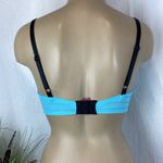 Betsey Johnson Blue & Black Contour Underwire Bra 34D Photo 1