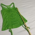 Women’s 90 Degree by Reflex Green Ruched Racerback Athletic Tank Top Shirt XS Photo 6