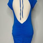 Guess by Marciano NEW Open Back Jersey Knit Dress Cerulean Blue Size Medium Photo 2