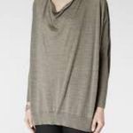 All Saints Khaki Green Sweater Rheia Jumper Tunic Top Small Photo 0