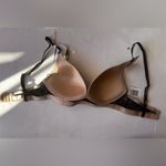 Daisy Fuentes  ~ Womens Bra Push Up Underwire Luxe Lace Black Beige ~ 34C Photo 12