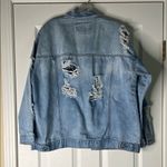 Forever 21  Ripped Light Blue Denim Jacket Photo 3