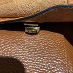 Valentina Fiore Italian Leather Cognac Messenger Slouch Bag Tan Photo 8