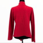 Eileen Fisher Lightweight Red Boiled Wool Cardigan Jacket size XS Long Sleeve Photo 8