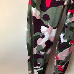 Old Navy Green & Pink Floral Leggings Photo 3