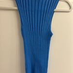 These Three Boutique Blue Mockneck Top Photo 2