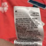 Karen Scott Women's Floral Scalloped Hem Top Coral Small Scoop Neck Tee Pink Photo 8