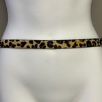 Royal Albartross Women’s Leopard Animal Print Hair Textured Adjustable Belt Med Brown Photo 3
