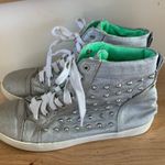 Wanted High Top Sneakers Silver Studded Fashion Shoes Womens 7.5 Photo 3