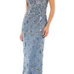 Mac Duggal FLORAL EMBELLISHED SCOOP NECK EVENING GOWN Photo 0