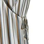 ONIA  Grace Sleeveless Striped Wrap‎ Maxi Dress Coverup in Cream Tan Blue, Small Photo 5