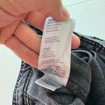 Pilcro Denim Pleated Mini Skirt size 10 Acid Wash Black Grunge Skater Style Photo 4