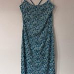 AQUA Blues Y2K Maxi Dress M Blue Pattern Photo 0