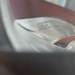 Nina Shoes Nina Womens High Heels Peep Toe Sandals Ankle Strap Black Silver Shoes Size 6 Photo 2