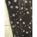 Victoria's Secret Sz L Moon Star Black Silver Velvet Leggings NWT Photo 3