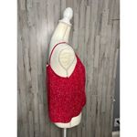 Lush Clothing NWT Lush Women's Medium Red Floral Knot Front Cami Blouse Sleeveless Casual Photo 1