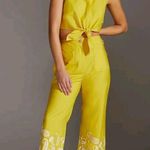 Anthropologie New Maeve Tie Front Pant Set Size 16W Photo 7