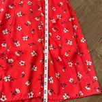 Peach Love California orange floral mini dress lined Women’s Size Small Photo 9