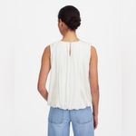 Madewell women’s Sleeveless Crewneck Bubble Top white Size S NWT Photo 2
