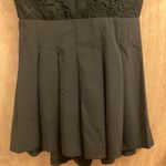 Black crochet shorts romper woman’s size small Photo 1