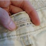 Free People  White Distressed High Rise Shorts Photo 6