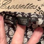 S.R. Fashions Black and White v-neck, sleeveless Patterned Dress sz XL Photo 6