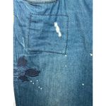 Eddie Bauer Boyfriend Relaxed Jeans Patches Splatter Size 12 Photo 3