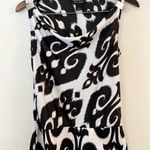 White House | Black Market Abstract Print Cowl Scoop Neck Sleeveless Top Small Photo 0