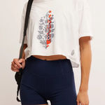 FP Movement Inspire Logo Tee in White Combo Size L Size L Photo 0