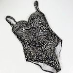 Bond Eye Australia Nip Tuck Zebra One Piece Ruched Size 8 Tan Photo 0